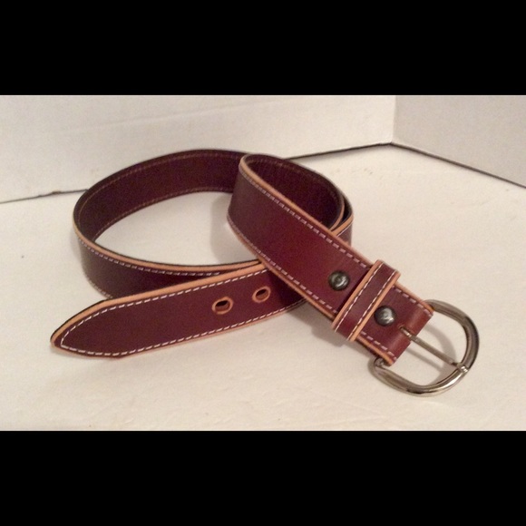 Sundance leather ..Men’s heavy leather jean belt - Picture 1 of 4